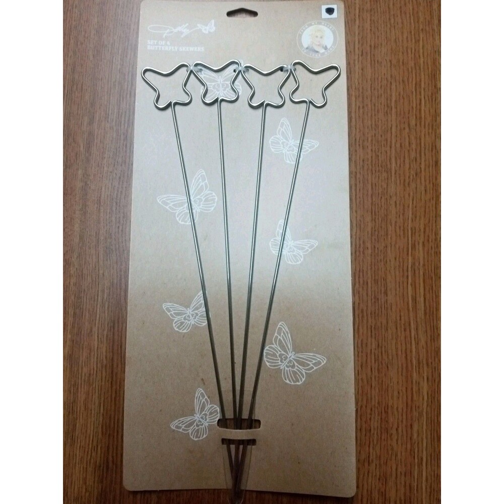 Dolly Parton  Set Of 4 Butterfly Skewers SUMMER  2025 NEW